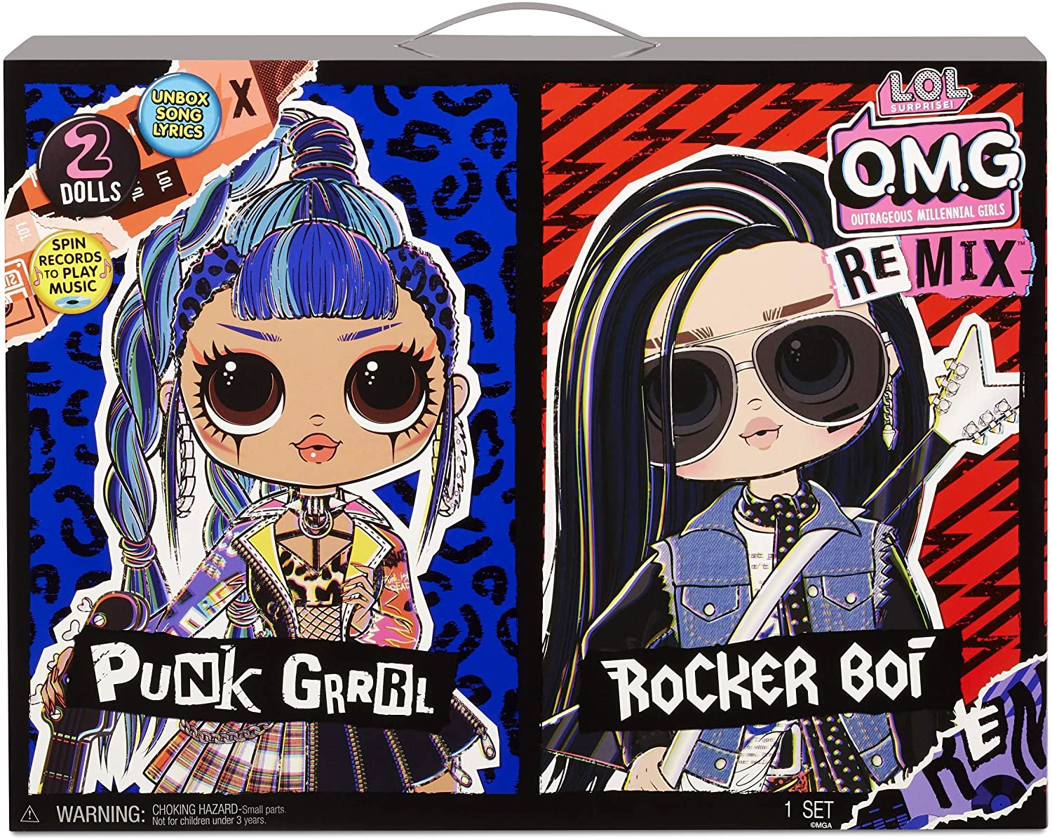 Игровой набор L.O.L. Surprise! OMG Remix Punk Grrrl and Rocker Boi